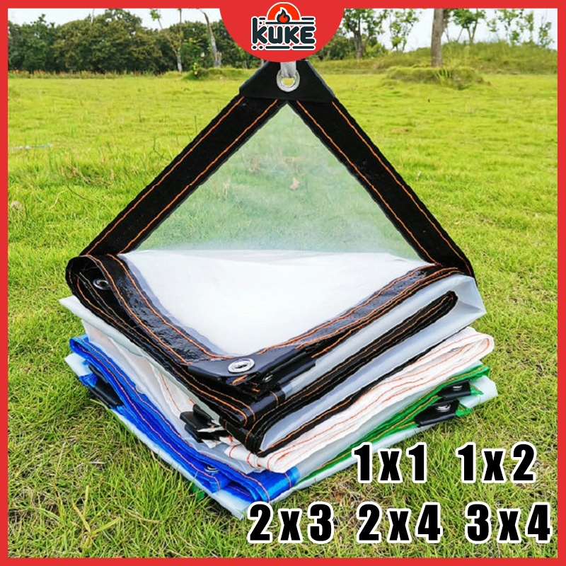 จัดส่งฟรี ผ้าใบ ผ้าใบกันแดดกันฝน ผ้ากันแดดกันฝน ขนาด 1X1 1X2 2x3 2x4 3X4 เมตร