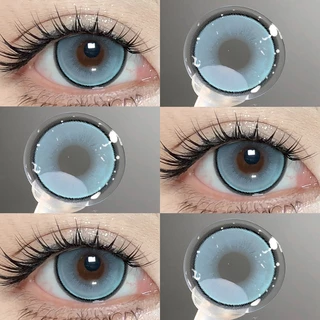 {COD}-Eyeshare Prague คอนแทคเลนส์สีน้ำเงิน 14.2mm เลนส์ตาโต เลนส์แฟชั่น ส่งฟรี มีอายุหนึ่งปี ปริมาณความชื้น: 40%