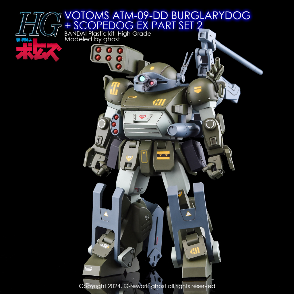 พร้อมส่ง G-REWORK CUSTOM DECAL HG VOTOMS BURGLARYDOG