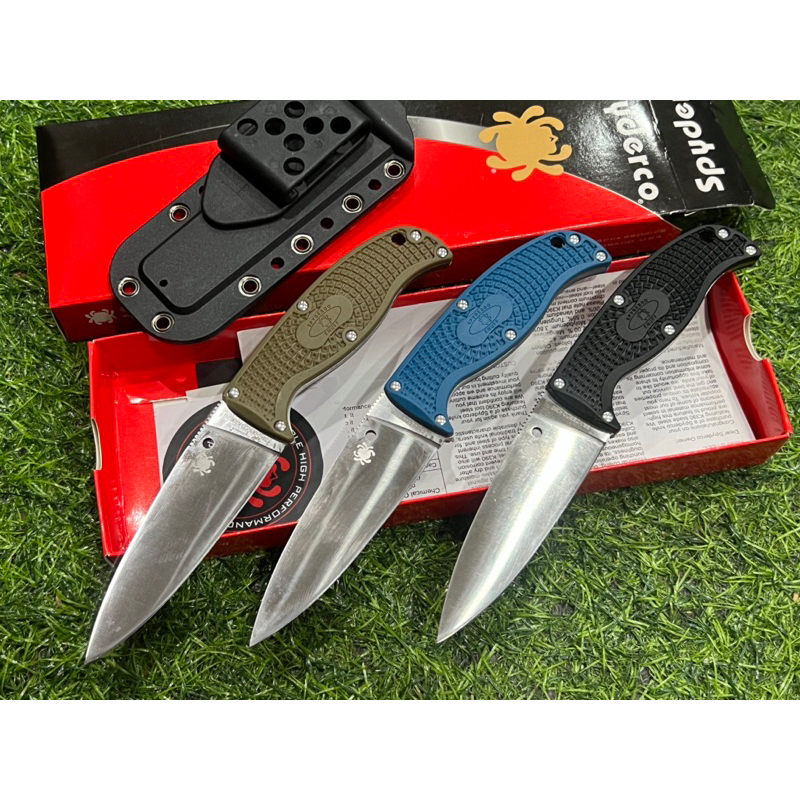 มีดเดินป่า spyderco พร้อมปลอก มี3 สี พร้อมส่ง ค่ะ