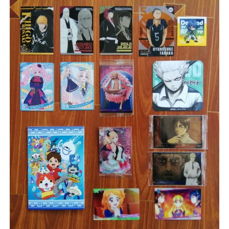 Bleach​ บลีช -​ โยไควอทช์​ โปสการ์ด​ การ์ดและสติกเกอร์​ ของสะสมจากอนิเมชั่น​ ของแท้