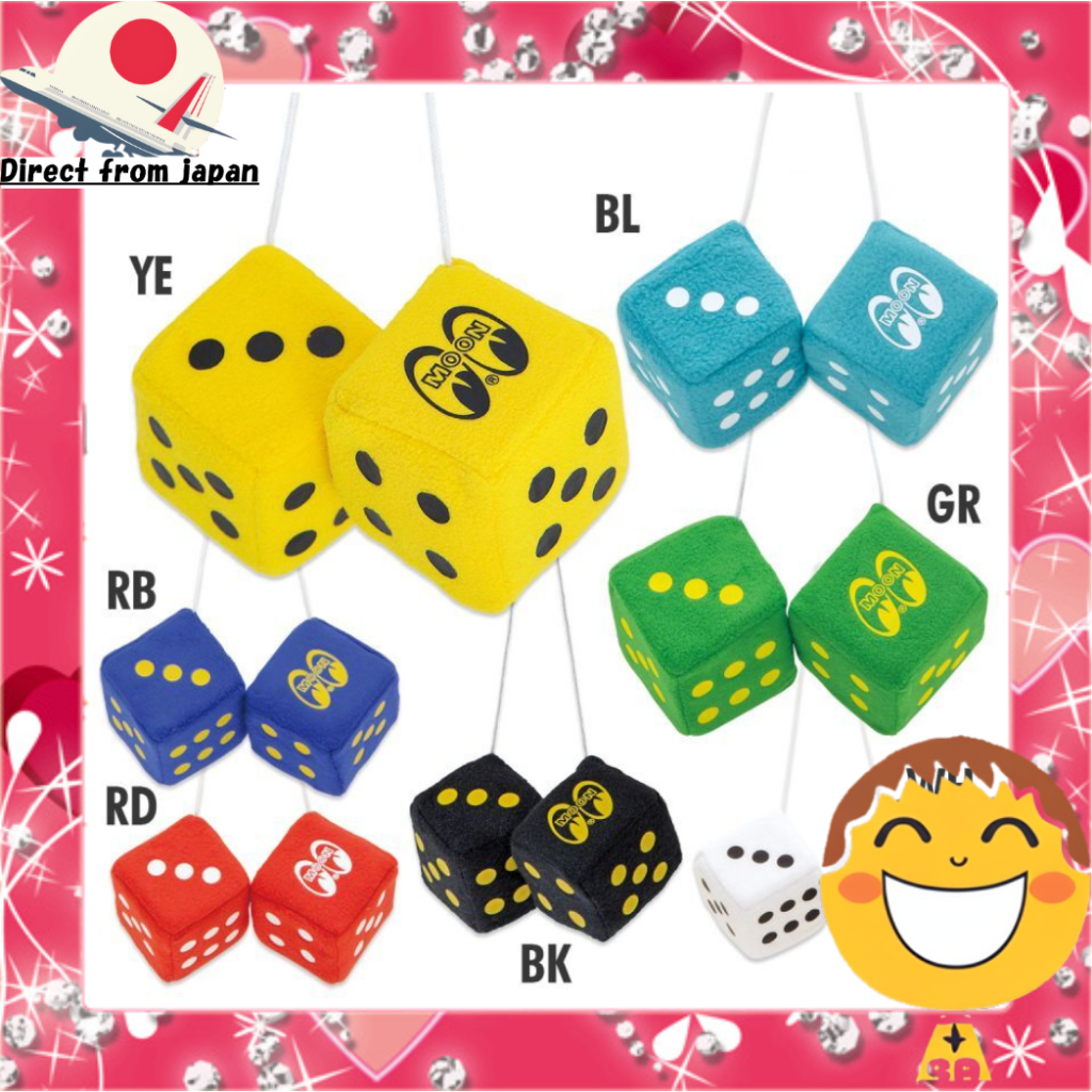 MOONEYES MOON Fuzzy Dice [MG878] [ส่งตรงจากญี่ปุ่น]