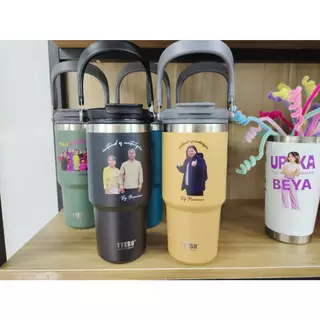 แก้วเก็บความเย็นTYEso ขนาด 900ml เลเซอร์รูปหรือข้อความตามสั่ง ดีไซน์สวย คุณภาพดี