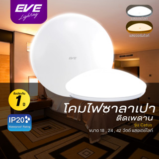 EVE โคมไฟติดเพดาน โป้ะไฟ นีออนกลม ชุดแผงแอลอีดี โคมซาลาเปา ร…