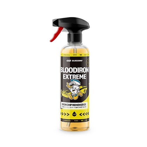 GLOSSBRO Bloodiron Extreme, Iron remover สเปรย์ขจัดคราบผงเบรกชนิดเข้มข้น 500ml