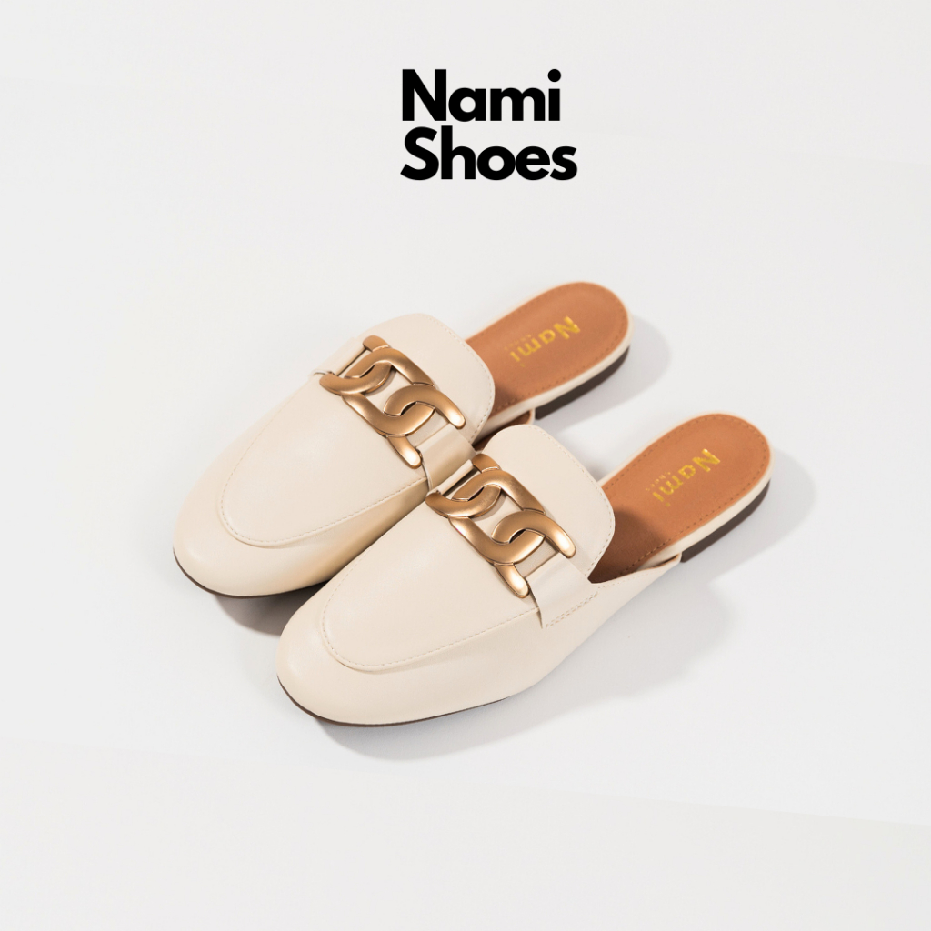 Nami รองเท้าเปิดส้น รุ่น Emma Ivory ทรงคัชชูแบบเปิดส้น ดีไซน์โดดเด่น ใส่สบาย รองเท้าผู้หญิง สวยหรู 005