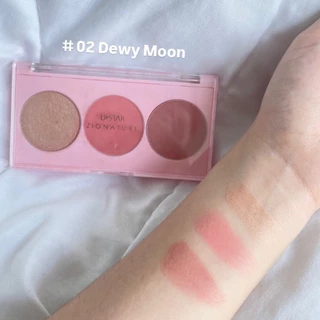 Ustar Zignature Maxx Cover Blush&Highlight Palette บลัช&ไฮไลท์ พาเลท 3 เฉดสี ไฮไลท์ บลัชออน ทีปัดแก้ม