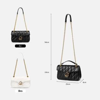 【COCOCHIC】 กระเป๋าแฟชั่น โซ่ กระเป๋าสะพายไหล่ผู้หญิง 2สี