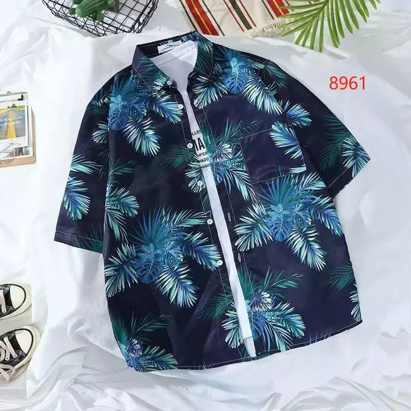 เสื้อเชิ้ตแขนสั้น พิมพ์ลาย สไตล์ฮาวาย ผู้ชาย thumbnail 10