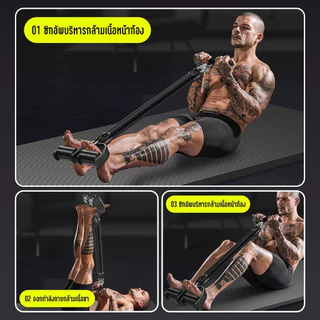 BG ELASTIC RESISTANCE SET ยางยืดโยคะออกกำลังกาย รุ่น 6020 มีให้เลือกหลายสี หลากหลายขนาด