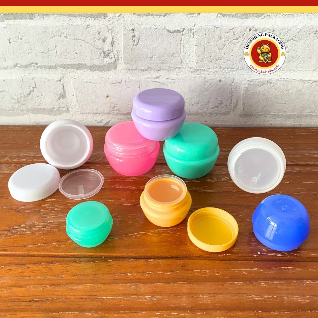 กระปุกครีม ขนาด5/10/20/30ml ตลับครีม เซ็ต3ชิ้น(ฝา+แผ่นปิดครีม+กระปุก) ใส่เครื่องสำอาง