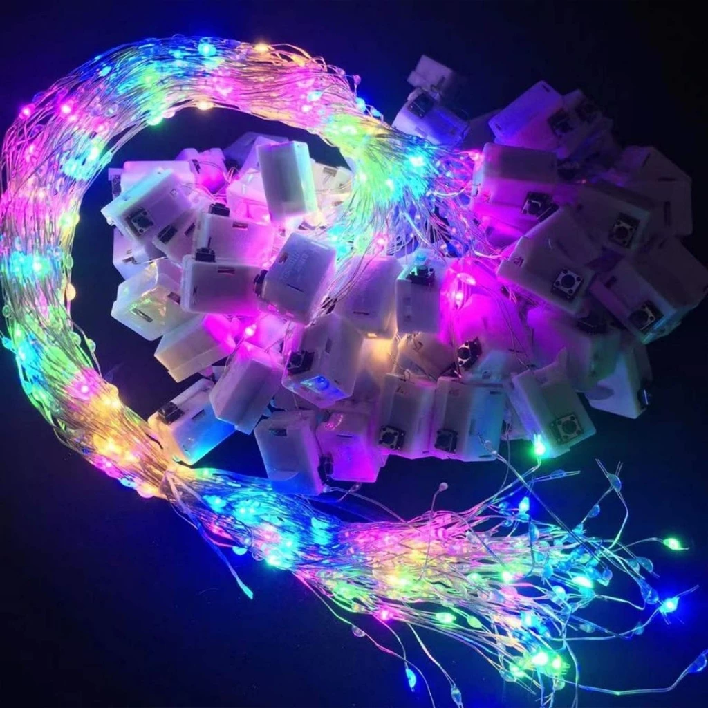 ไฟนางฟ้า LED 2M สายทองแดงกันน้ำ 3 สี ตกแต่งงาน thumbnail 5