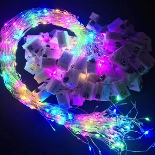 ส่งจากไทย 2M ไฟนางฟ้า LED มี 3 สีให้เลือก สายไฟ ลวดโคมไฟลวดทองแดงกันน้ำ ไฟติดผนังแบบมี งานเลี้ยงวันเกิดของตกแต่งวันคริสต