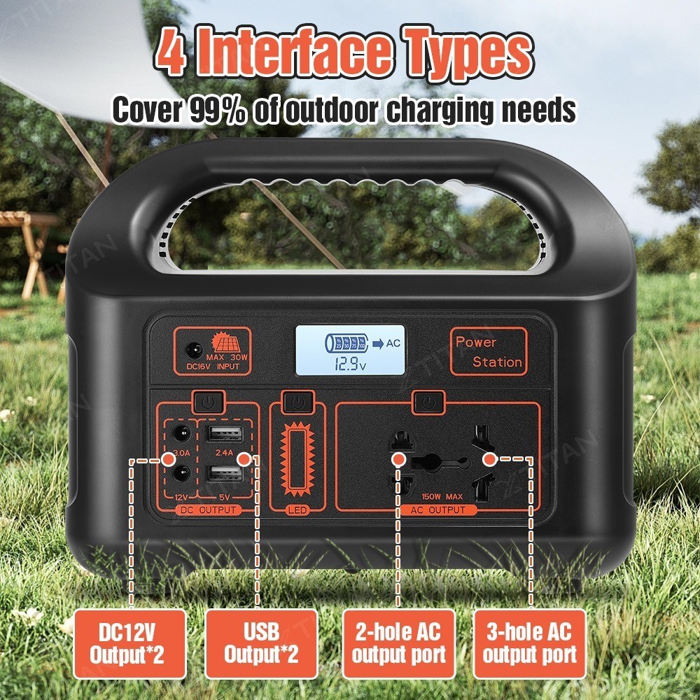 EG008Pb แหล่งจ่ายไฟเก็บพลังงานกลางแจ้งอัจฉริยะ 400000mah ธนาคารพลังงานกลางแจ้ง 220V / 300W ความจุขนาดใหญ่แบบพกพา