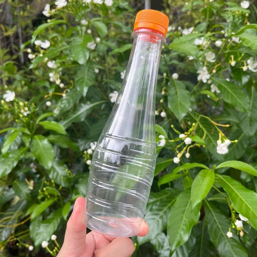 ขวด PET ทรงโบลิ่งลาย 330 ml พร้อมฝา 100 ใบ