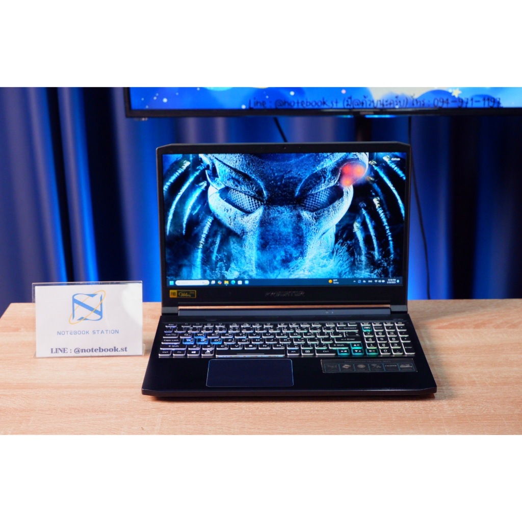 Acer Predator Triton300 i7-10750H RTX-2060(6GB) Ram32 SSD 1TB จอ15.6 FHD 144Hz สเปคสูงจัดเต็ม คีย์บอ