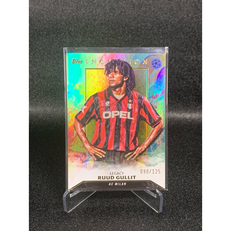 การ์ดฟุตบอล Topps Inception Ruud Gullit รัน090/125 การ์ดสวยลิขสิทธิ์แท้ หนา 75pt