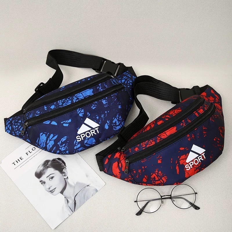 Fashion กระเป๋าคาดอก สปอร์ต แฟชั่น ลายสวย เท่ห์ มีซิป 3 ช่อง พร้อมส่งจากไทย B-588