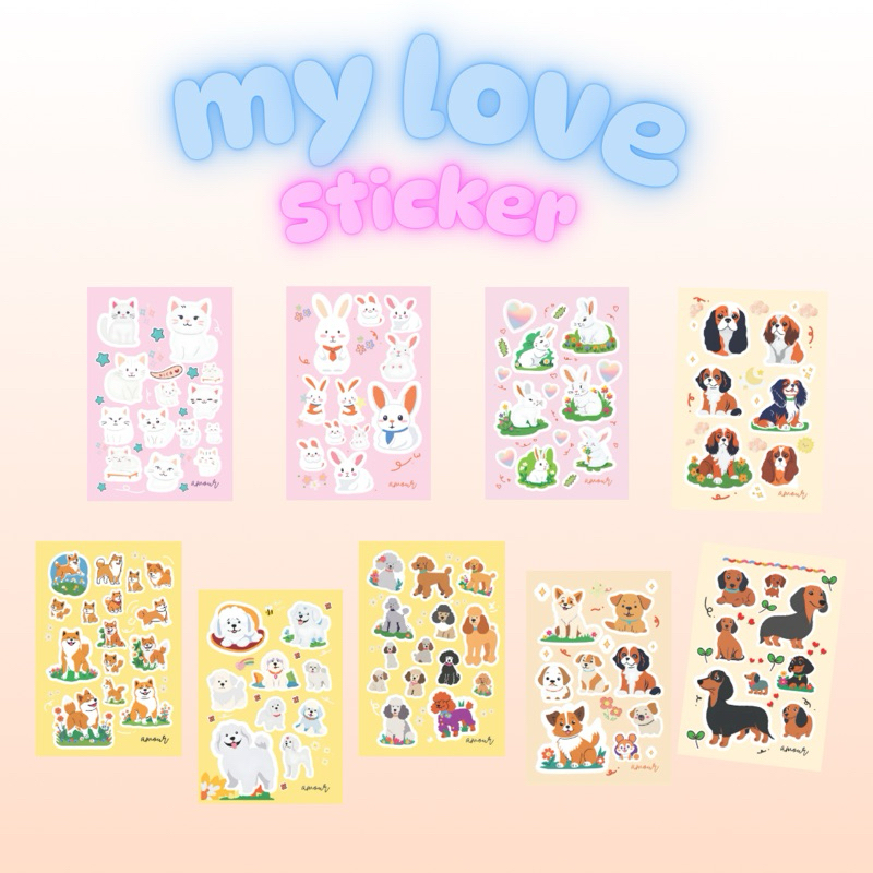 MY LOVE STICKERS by AMOUR