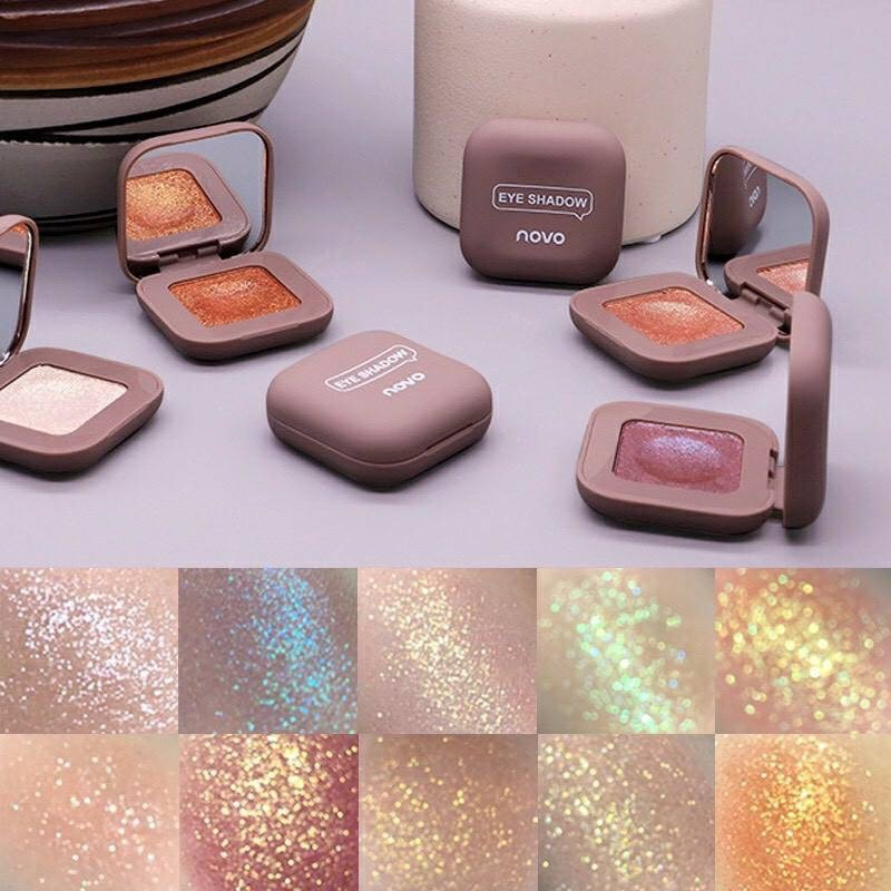 อายแชโดว์ Novo Eyeshadow เนื้อกลิตเตอร์ ประกายเงาวิ้ง No.5280