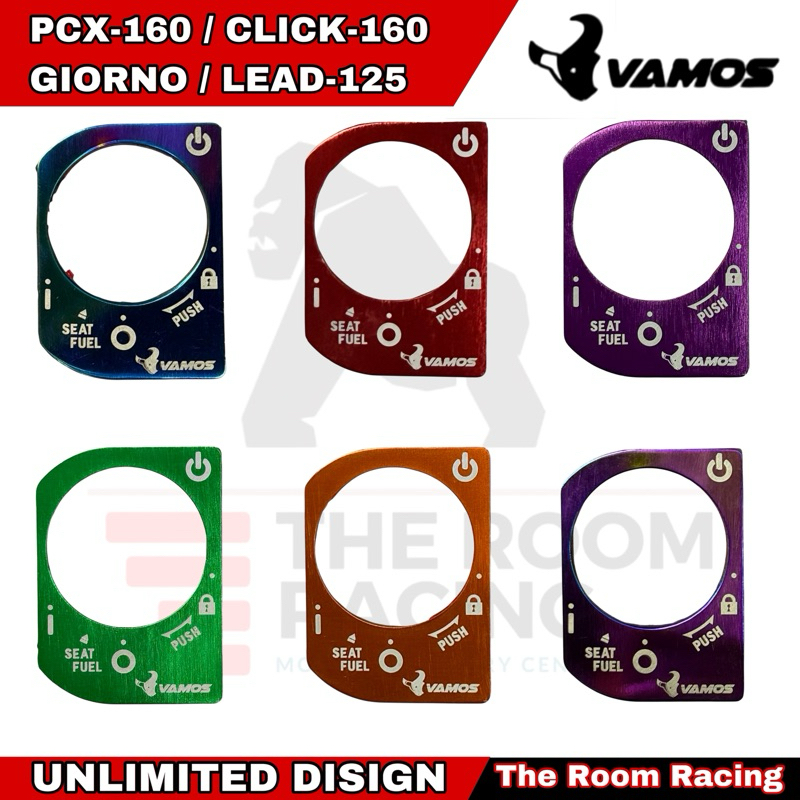 ครอบกุญเเจ ครอบสวิทช์ VAMOS งานอลูมิเนียม Giorno+ / PCX160 / ADV160 / Click160 / LEAD125 / SCOOPY I 