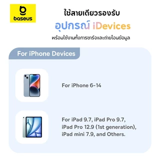 Baseus Discolor สายชาร์จ USB-A To LN 2.4A หัวไล่สีสวยงาม สายไนลอนถัก ทนทาน สําหรับ โทรศัพท์มือถือ แท็บแล็ต