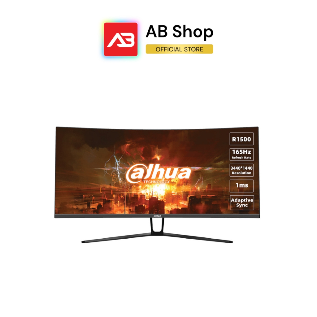 DAHUA จอมอนิเตอร์ 34 นิ้ว 4K(3440×1440)(165Hz) Curved รุ่น DHI-LM34-E330C