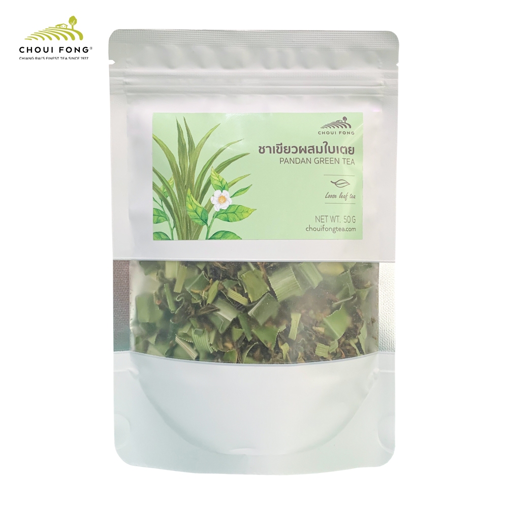 ชาเขียวผสมใบเตย ขนาด 50 กรัม PANDAN GREEN TEA 50 g