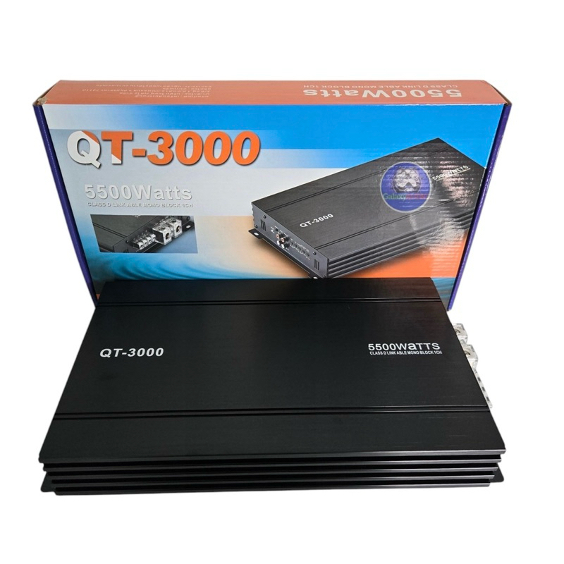 เพาเวอร์ แอมป์คลาสดี ขับซับ รุ่น QT-3000 5500W ขับ 10-12 นิ้ว ได้สบายๆ ใส้แน่นๆ