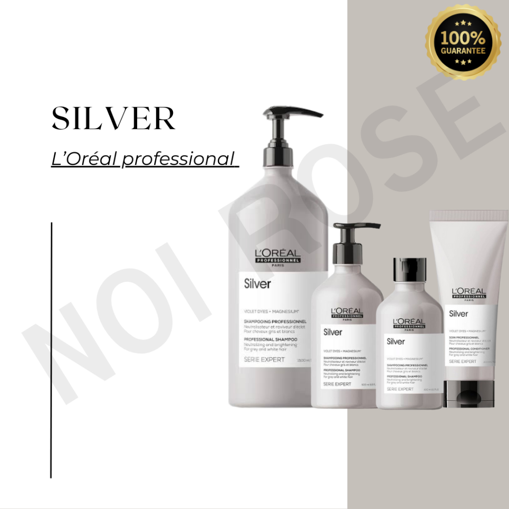loreal silver shampoo/conditioner แชมพูม่วง/ครีมนวดม่วง