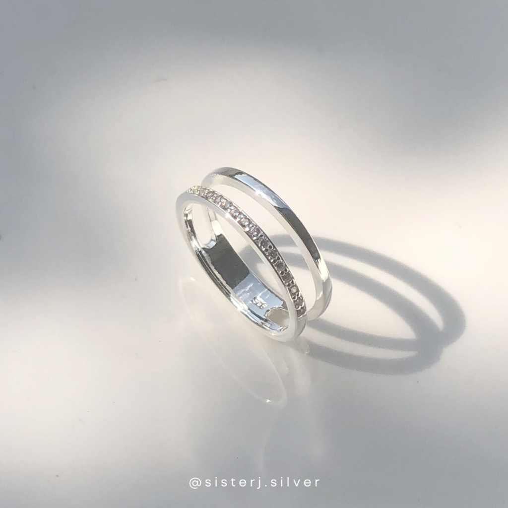 Ring | silver925 | แหวนเงินแท้เพชร cz รุ่น Soul Mate | Sister J