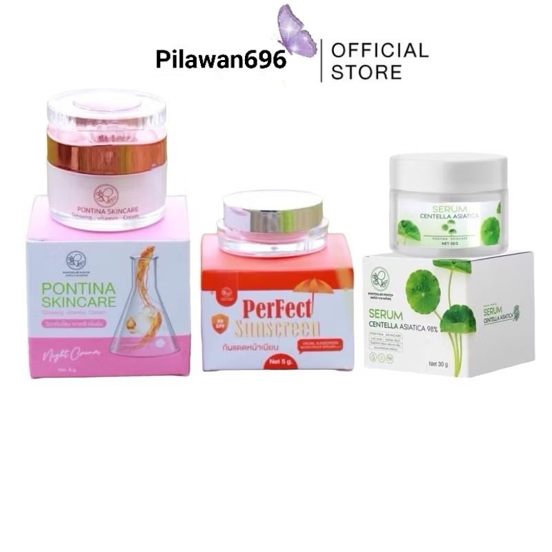 เซรั่มใบบัวบก พรทิน่า ครีมโสมหน้าใส ซื้อ 1 แถม กันแดดฟรี !!โสมไข่มุกเกาหลีเข้มข้น ฟื้นฟูผิว จุดด่างดำ รอยแดง รอยสิว