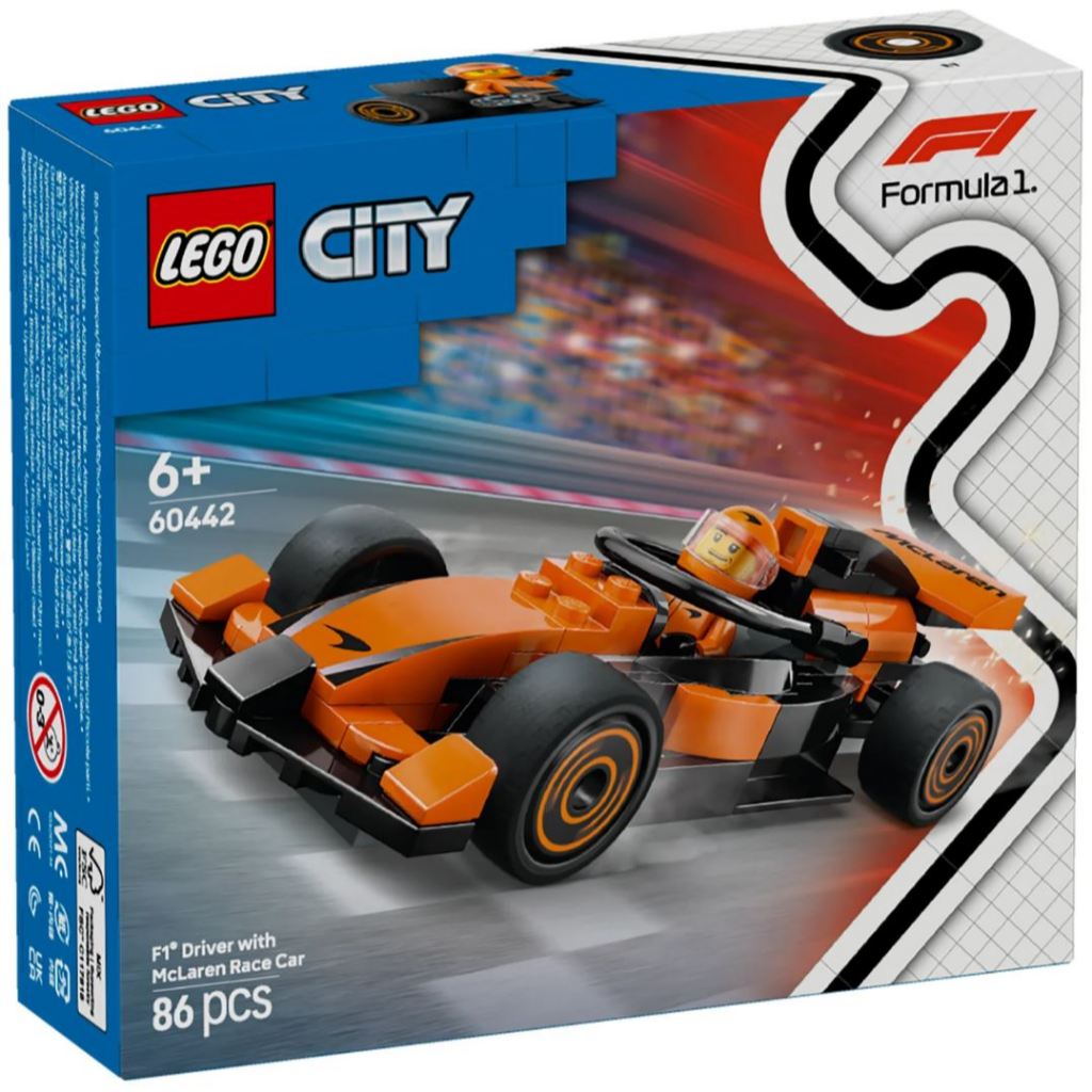 LEGO® City F1® Driver with McLaren Race Car 60442