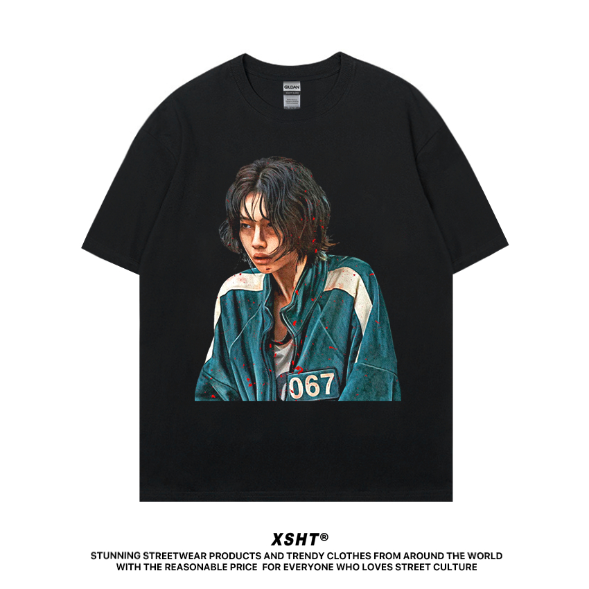 🔥พร้อมส่ง🔥 เสื้อ Squid Game - Kang Sae-byeok (Player 067) Tee - Black (สีดำ) by XSHT