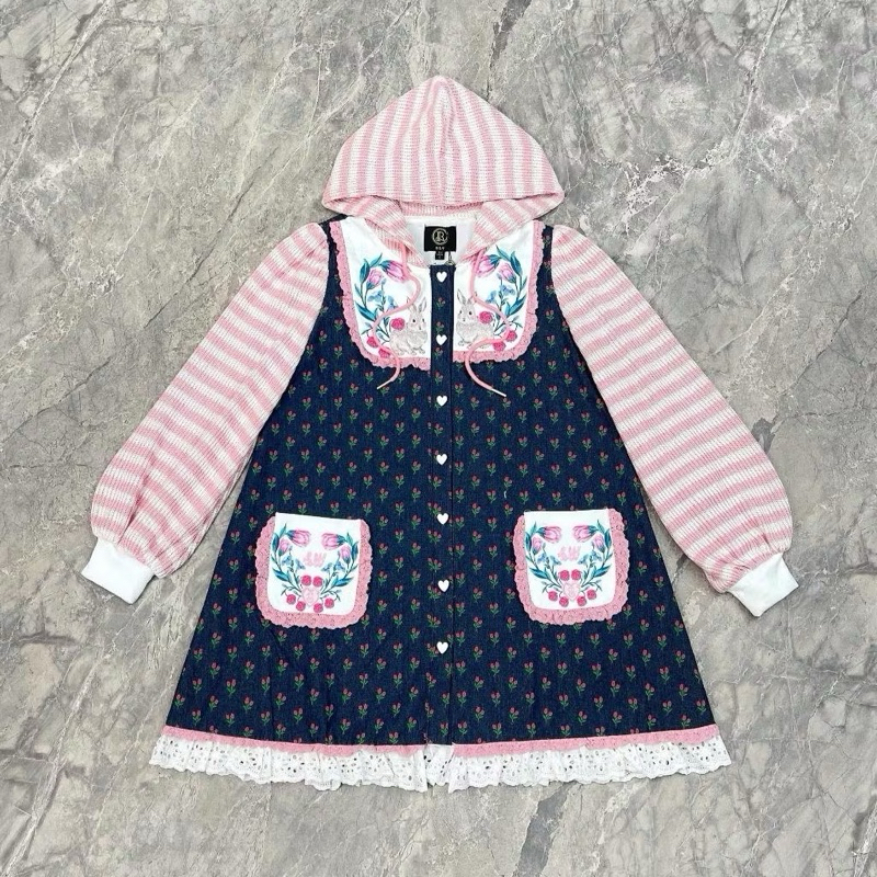 BLT BRAND 🩷🩷 2XL 🩷🩷 มินิเดรสยีนส์น้อนกระต่ายบิสกิต