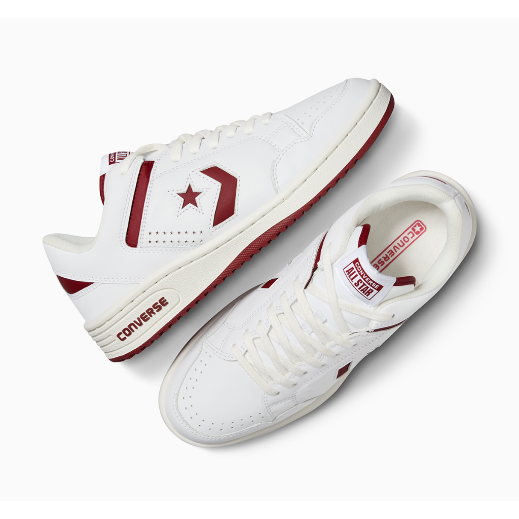 CONVERSE รองเท้า WEAPON SEASONAL COLOR OX WHITE/RED ผู้ชาย A12744CM_S5WTRE