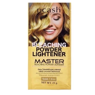 Dcash ดีแคช โปรเฟสชั่นนอล มาสเตอร์ บลีชชิ่ง พาวเดอร์ ไลท์เทนเนอร์ Bleaching Powder Lightener Master 15g & Mildroxy Soft