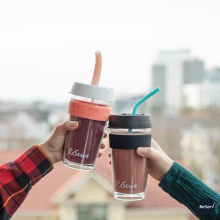ReServ Reusable Silicone Straws Refill&Eco set หลอดซิลิโคนใช้ซ้ำ รักษ์โลก รุ่นซองกระดาษ