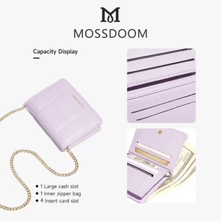 MOSSDOOM Jeannette Wallet กระเป๋าสตางค์ใบเล็กโซ่หรูหรา