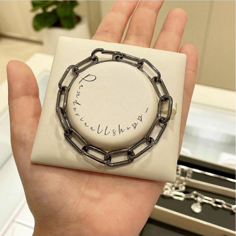 (ของแท้100%)Pandora me link โซ่แพนโดร่ามี รมดำ
