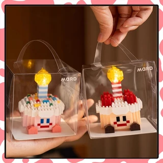 ของขวัญวันเกิด ตัวต่อเค้ก มีกล่องใส่ มีไฟ มีบัตร เค้กวันเกิด ของให้แฟน ของขวัญวันเกิดผู้หญิง