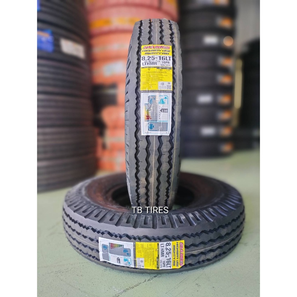 ยางนอก SIAMES 8.25-16 16PR LT-HMR ดอกหน้า  (ยางใหม่ปี 2026)