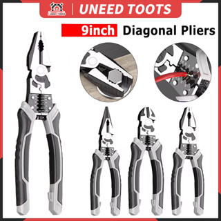 💥จัดส่งที่รวดเร็ว💥9'' คีมลวดเหล็ก มัลติฟังก์ชั่สากลในแนวทแยง…