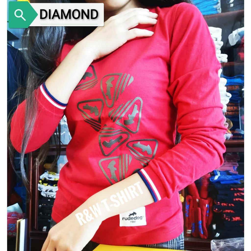 Rudedog® เสื้อแขนยาว รุ่น | Diamond >>แขนจั๊มเล่นสีสุดพิเศษ