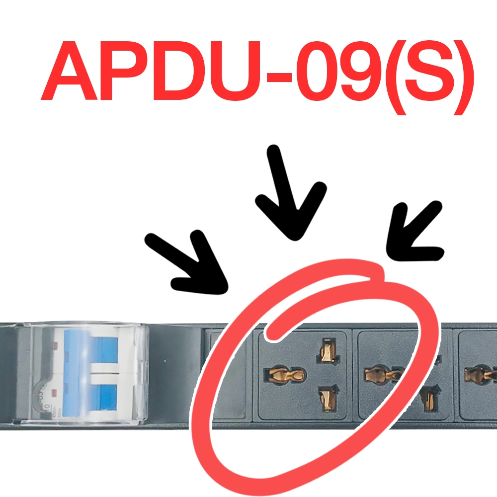 APOLLO ปลั๊กไฟตู้Rack รุ่น APDU-09  PDU 12ช่องสำหรับตู้ Cabinet Rack 19นิ้ว เบรคเกอร์ในตัว - รูปที่ 3
