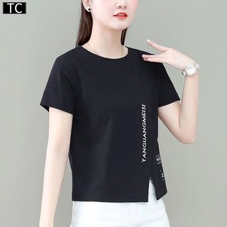 TC เสื้อยืดผู้หญิง ins แขนสั้น สไตล์เกาหลี น่ารักใสๆ รุ่น2832