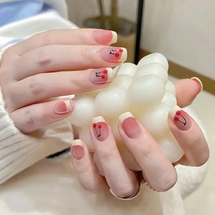 🔥พร้อมส่ง🔥เล็บเล็บปลอมชุดกาวฟรีเล็บเทียม ทําเอง แต่งเล็บติดทนนาน【AA】