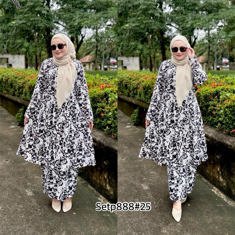 ชุดเซ็ตร เสื้อ+กระโปรงแบบใหม่ มี3แบบให้เลือก set p888