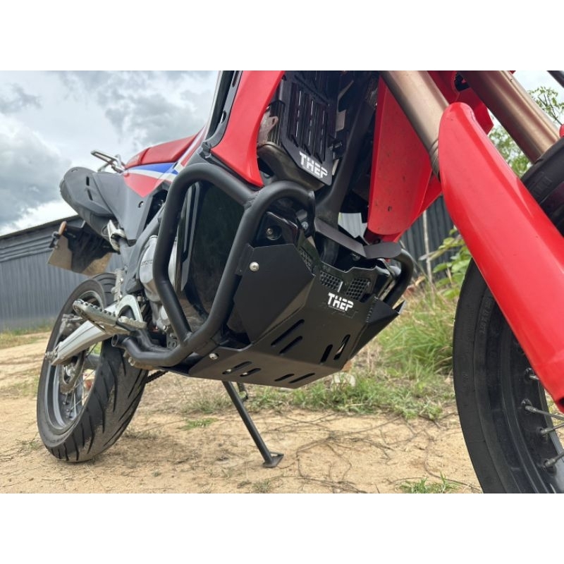 การ์ดแคร้งRallycrf300แคชบาร์ตะแกรงท้ายการ์ดหม้อน้ำ