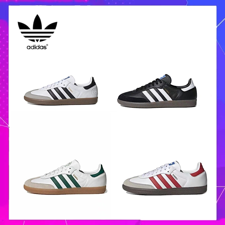 โปรโมชั่นปีใหม่ Adidas originals Samba OG รองเท้าผ้าใบสำหรับผู้ชาย และผู้หญิง